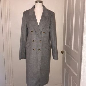 JCrew NWT Double Breasted Topcoat In Cashmere Wool